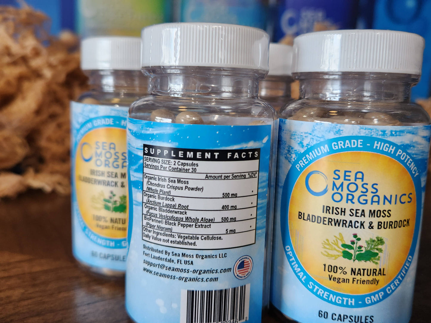 Sea Moss| Bladderwrack | Burdock Root 60 Capsules